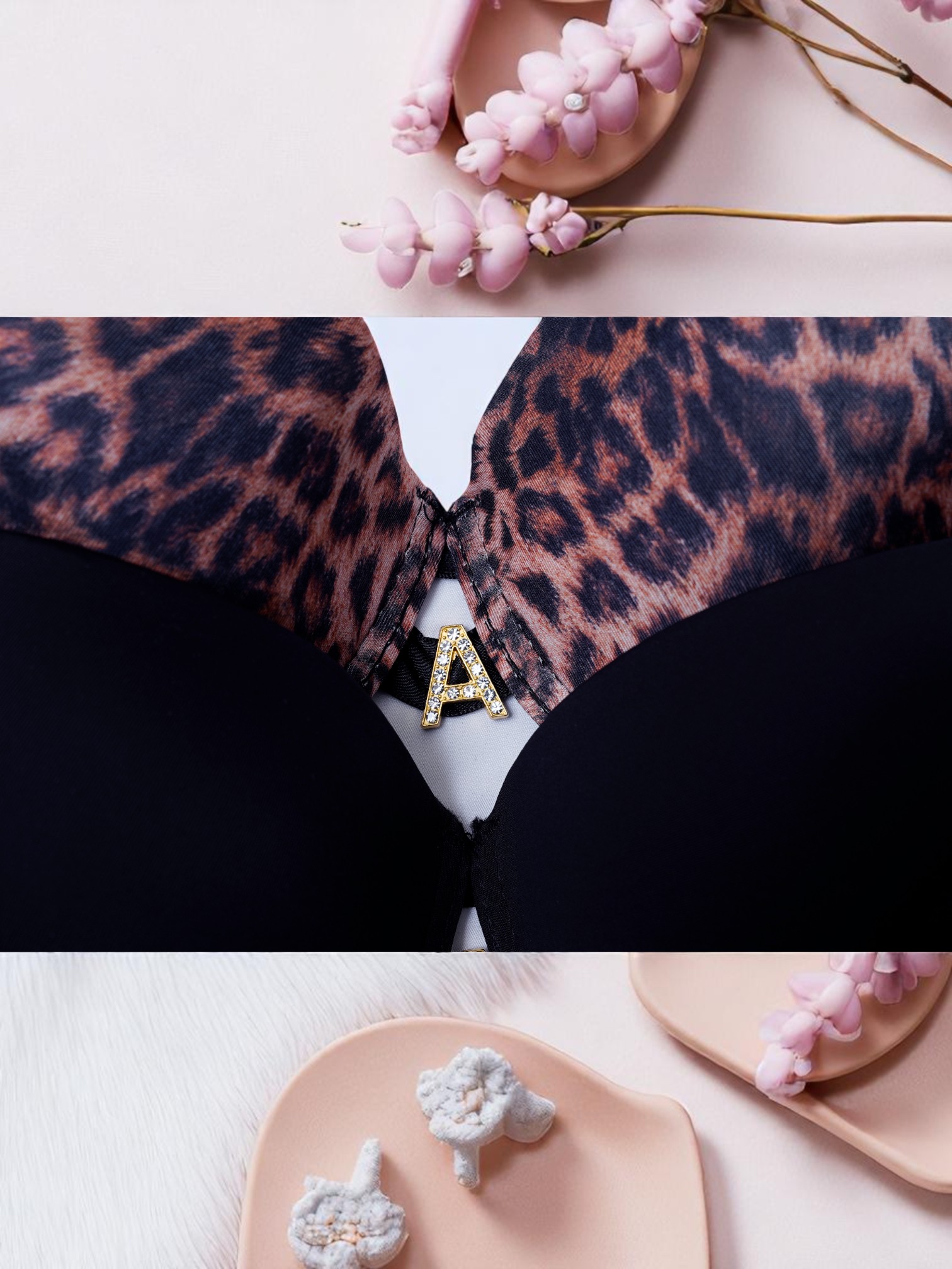 Bold Cheetah Print Padded Seamless Bra - Image 5