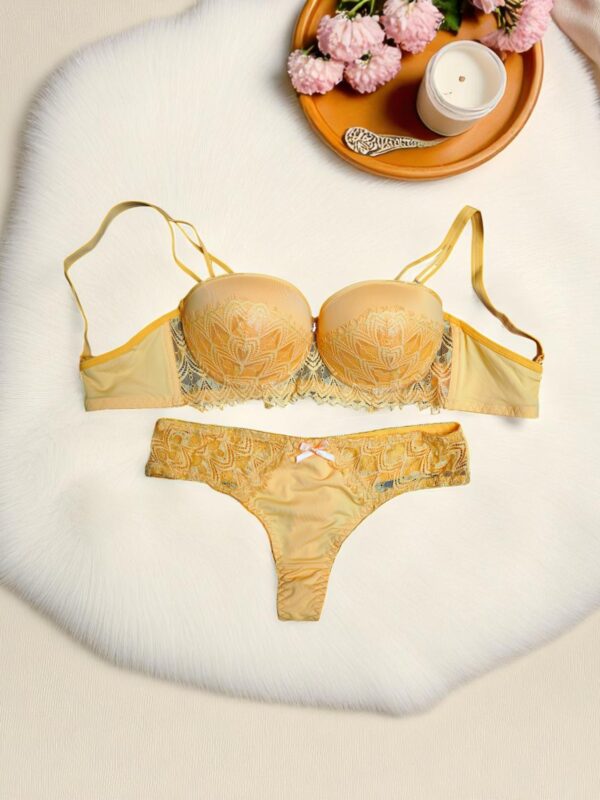 Vibrant Yellow Padded Seamless Bra