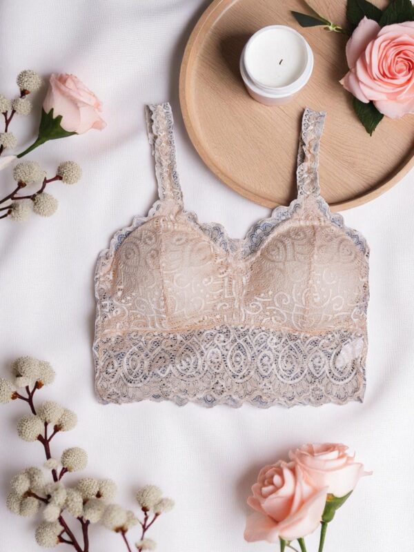 Beige Lace Comfort Bralette