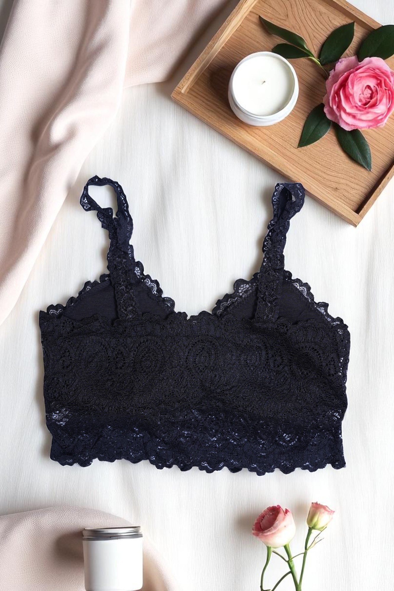 Elegant Black Lace Bralette - Image 4