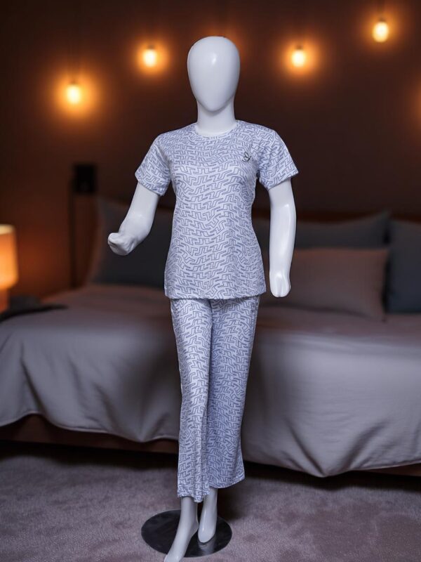 Modern Geometric Print Comfort Pajama Set