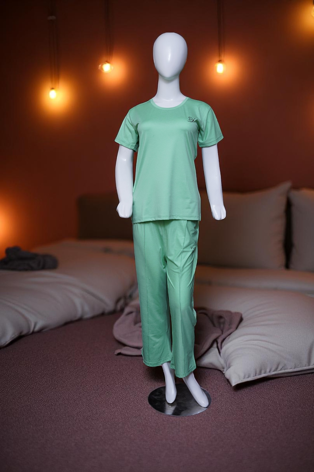 Pure Comfort Mint Green Lounge & Sleep Set - Image 4