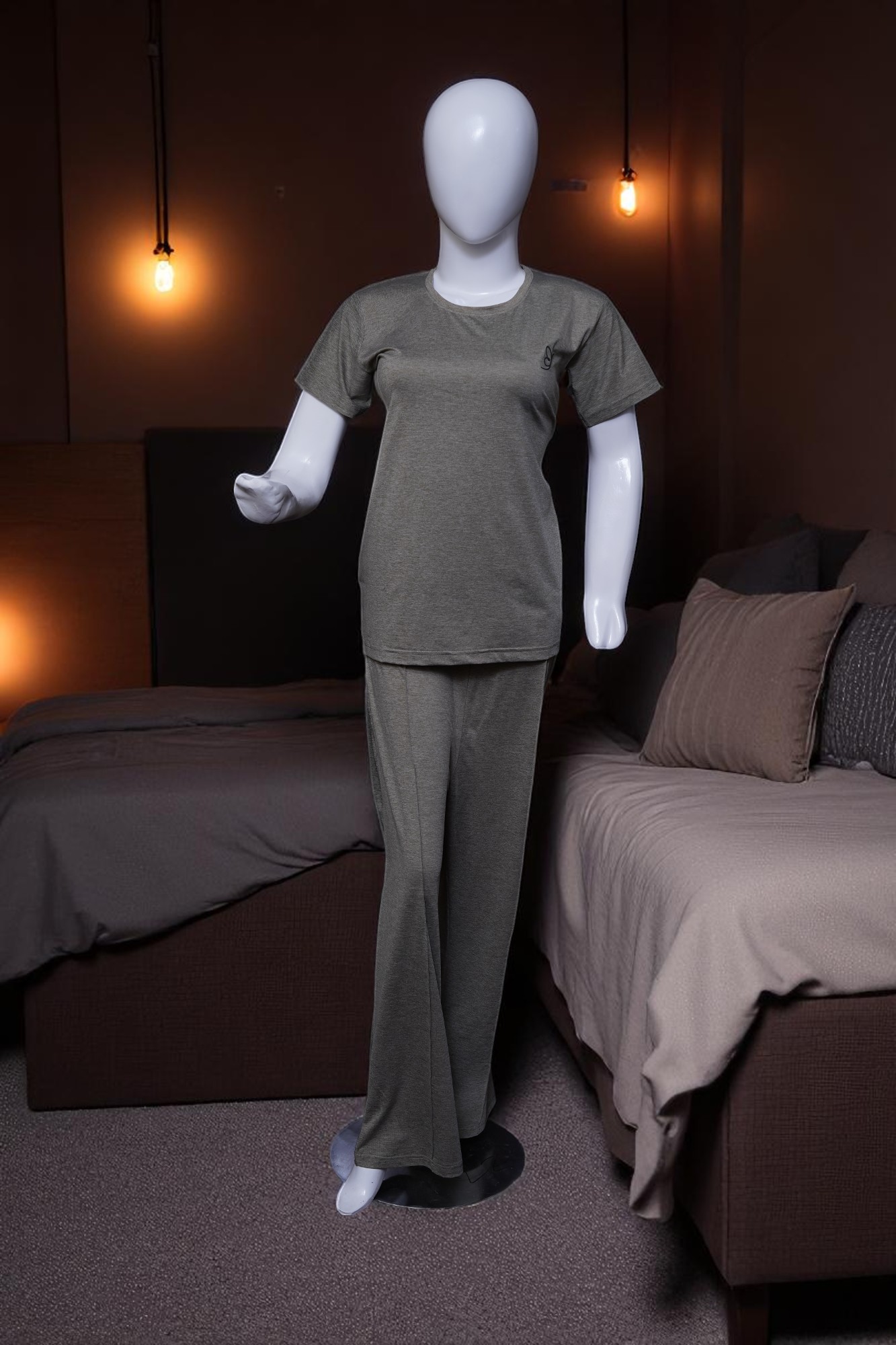 Heather Grey Soft Comfort Pajama Set