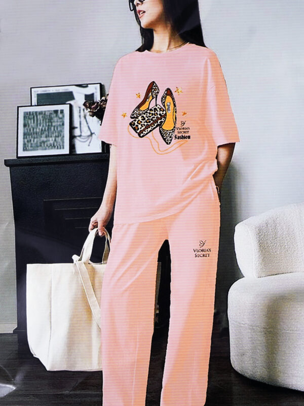 Chic Pink "Fashion Heels" Comfort Pajama Set
