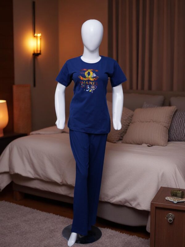 Artistic Navy "Chanel Splash" Comfort Pajama Set